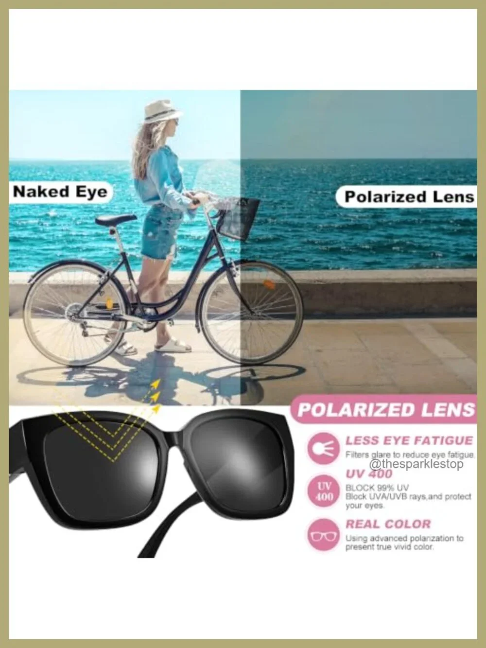 Oversized Over Glasses Sunglasses for Women Men Polarized 3 Pack UV400